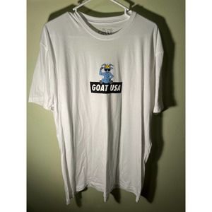 Goat USA Box Logo White T-Shirt XL